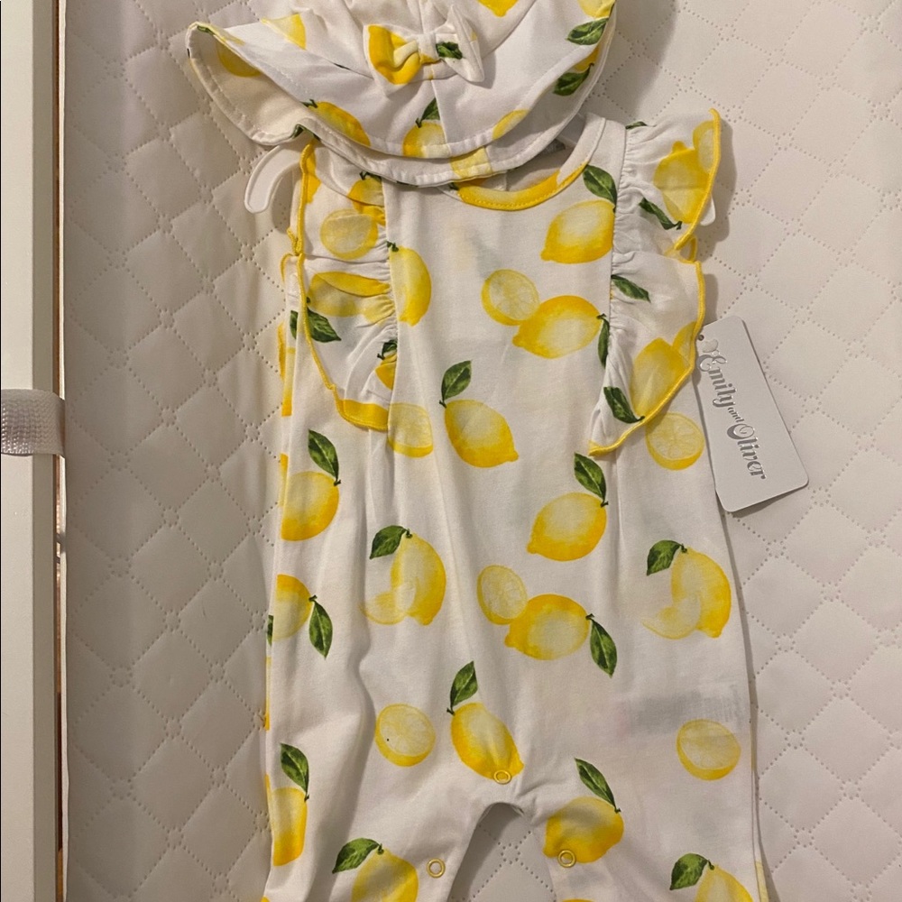 baby romper and hat set